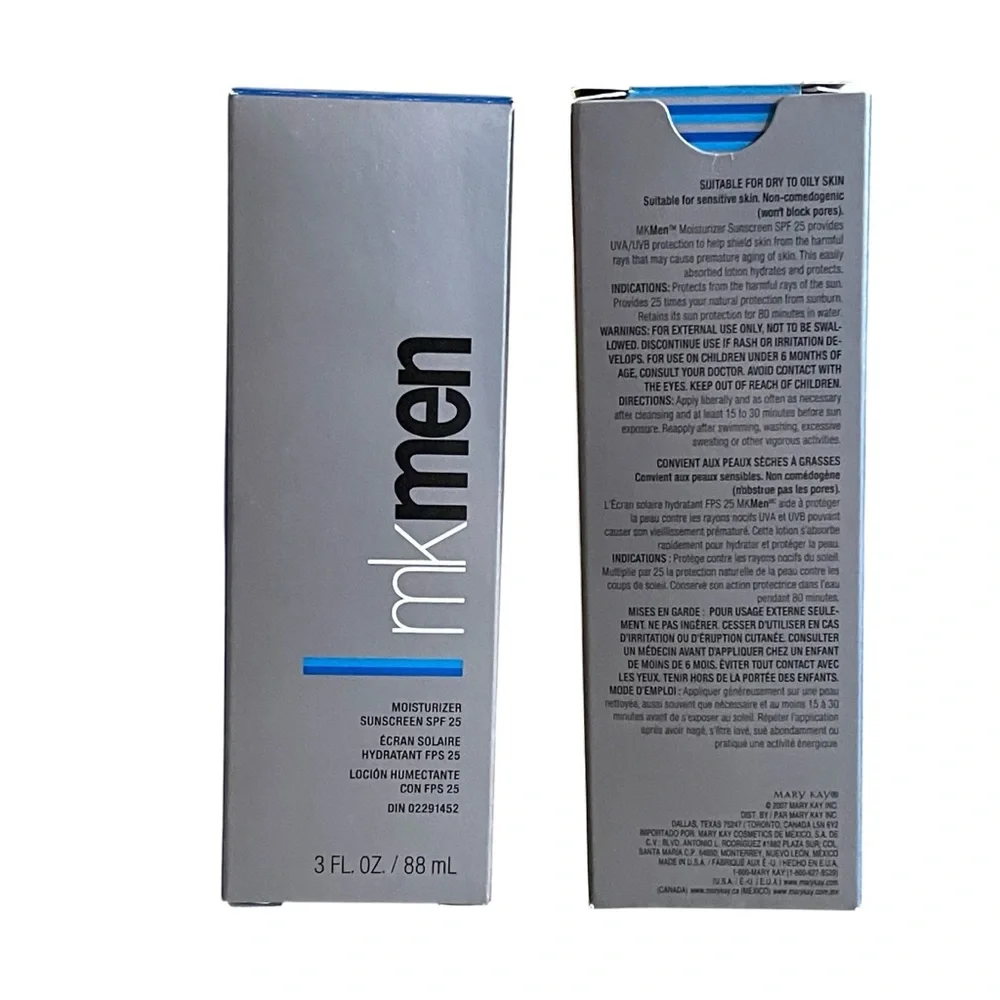 MARY KAY Men Moisturizer Sunscreen SPF 25 Bundle Lot of Two